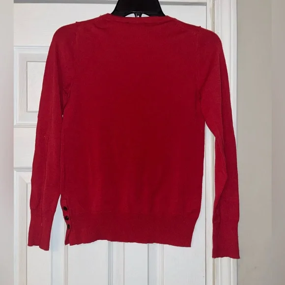 Ann Taylor Red Sweater, Size XSP - Picture 2 of 4